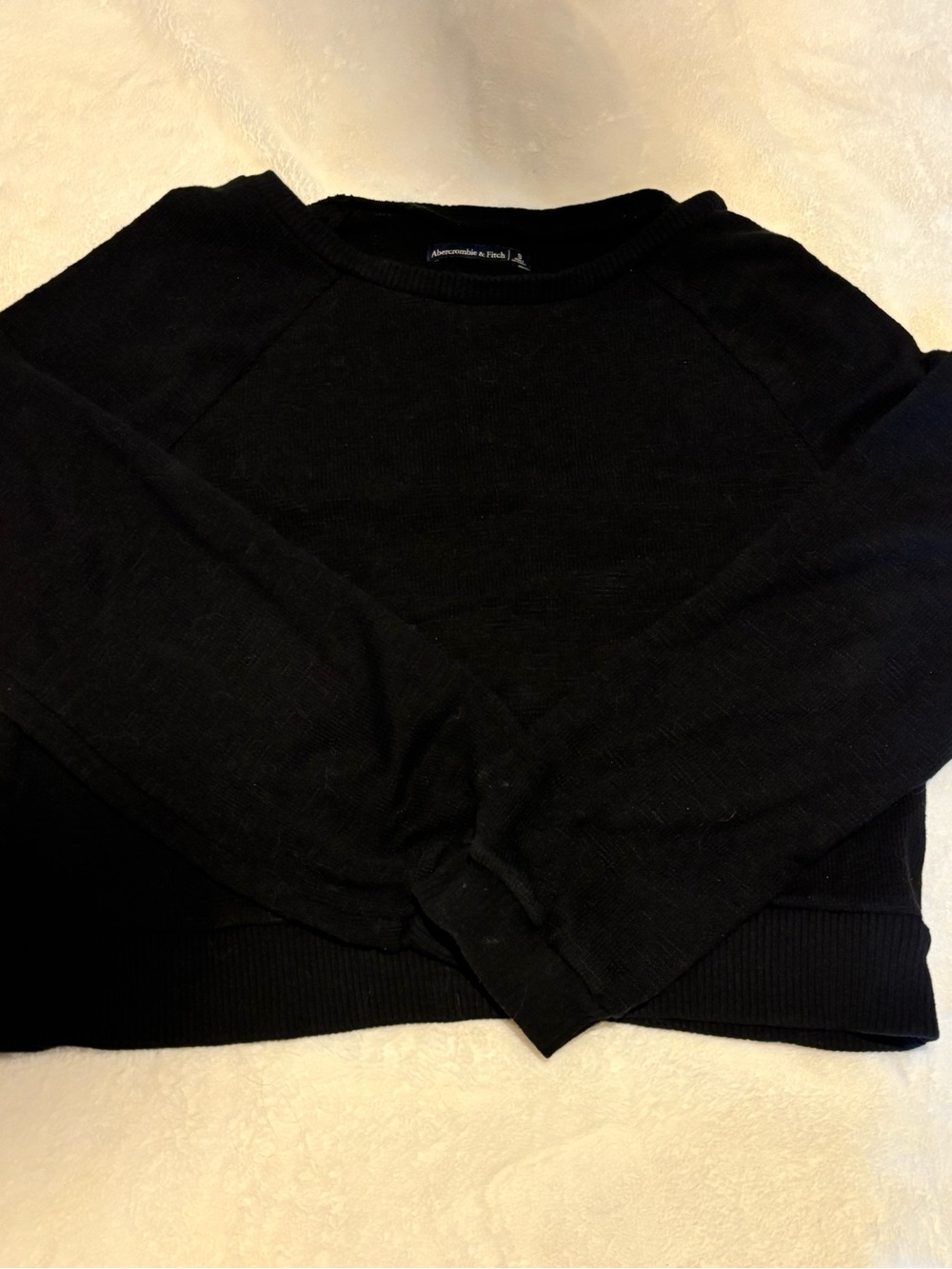 Abercrombie & Fitch Black Women's Scoop Crew Sweater
